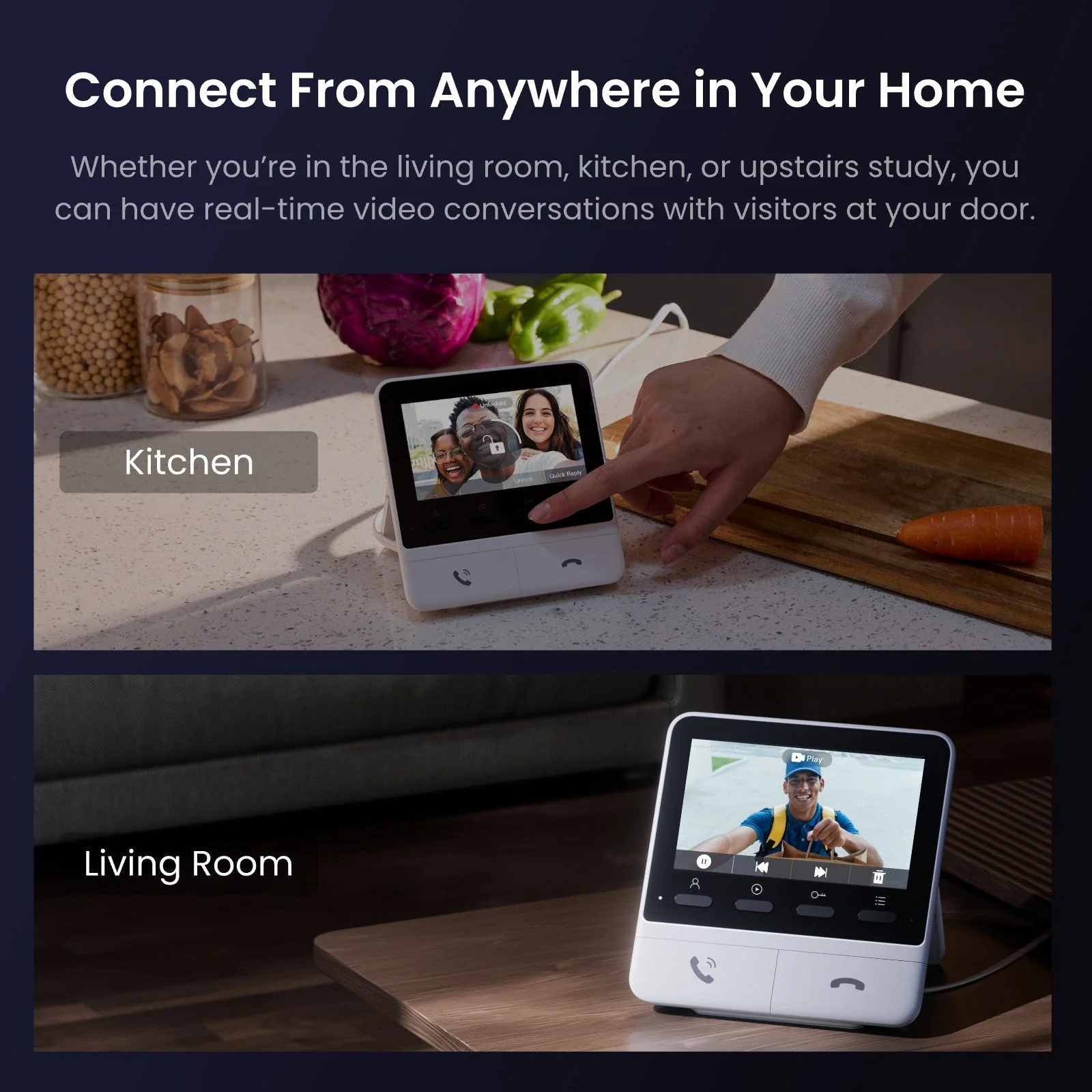 SwitchBot Smart Video Doorbell Add-on Monitor